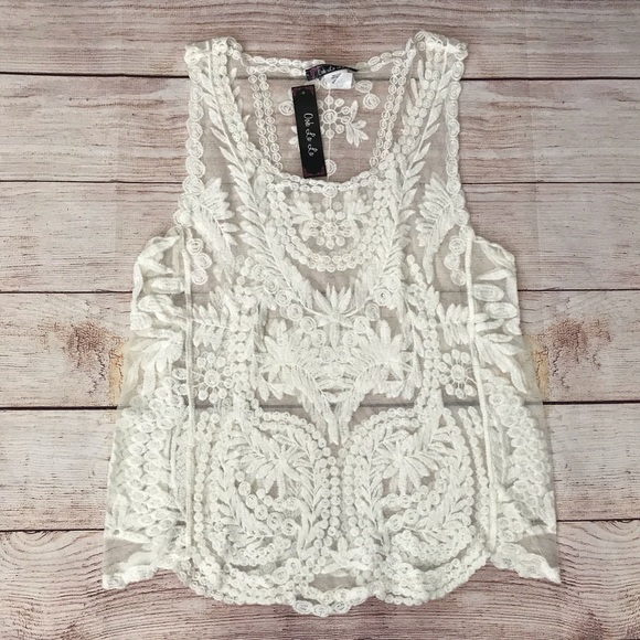 NWT! Lace summer top - Picture 2 of 4